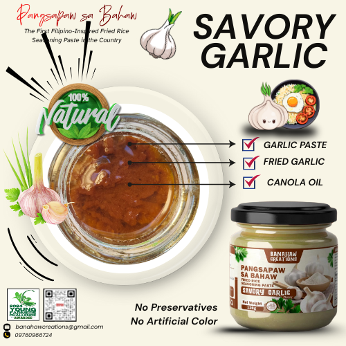 Savory Garlic - Pangsapaw sa Bahaw ( Fried Rice seasoning Paste)