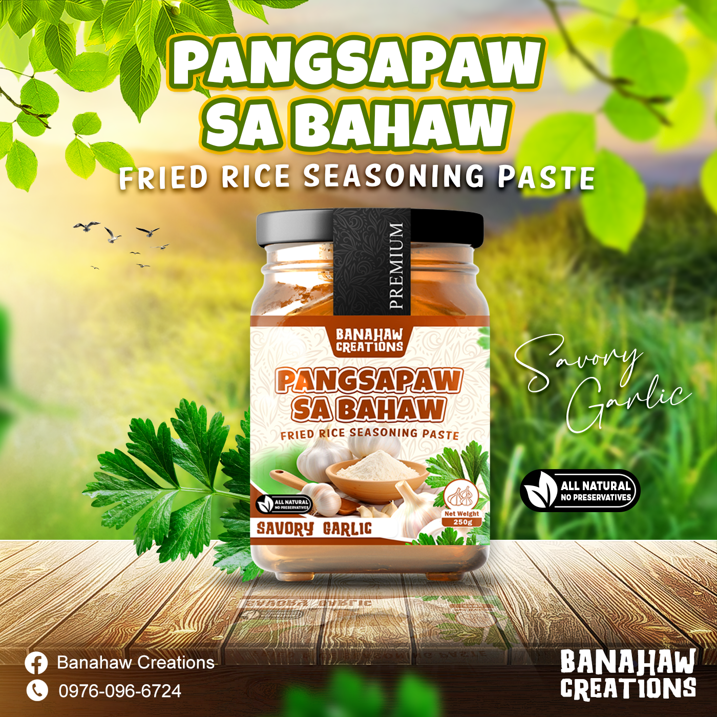 Savory Garlic - Pangsapaw sa Bahaw ( Fried Rice seasoning Paste)